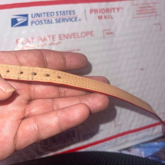 Louis Vuitton Jewelry Monogram Red Patent Leather Triple Loop Bracelet pre loved - Picture 7 of 13